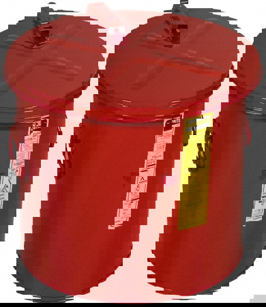 8 Gallon Capacity, Coated Steel, Red Dip Tank